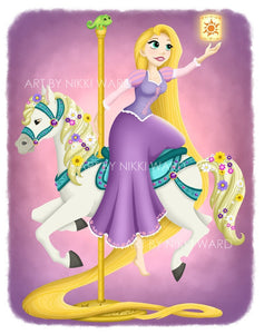 Rapunzel Carousel Print
