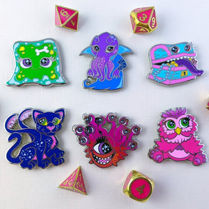 Adorable Dungeon Monsters - Complete Enamel Pin Set