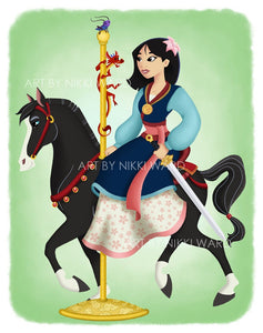 Mulan Carousel Print