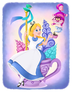Alice in Wonderland Carousel Print