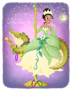 Tiana Princess and the Frog Carousel Print