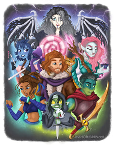 Critical Role: The Mighty Nein Art Print