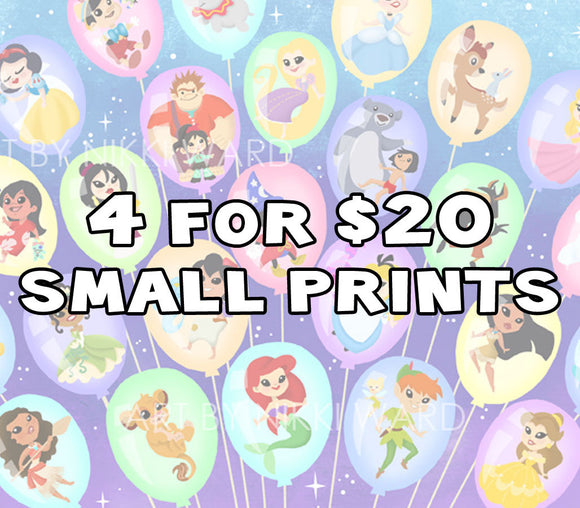 4 for $20 Small Print Bundle