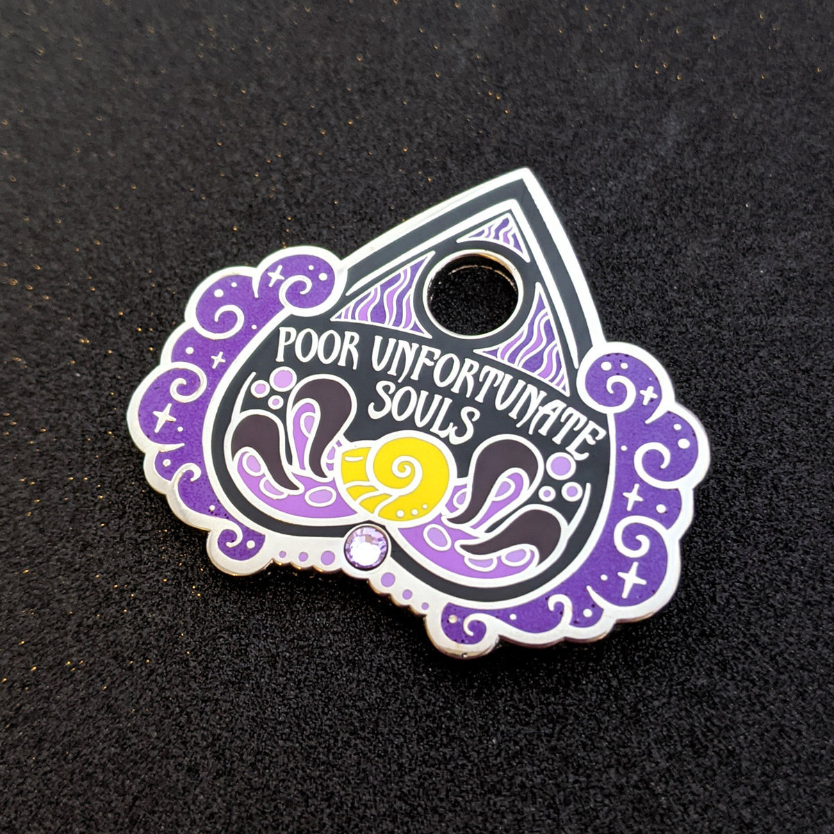 Sea Witch Ouija Planchette Enamel Pin Art of Nikki Ward